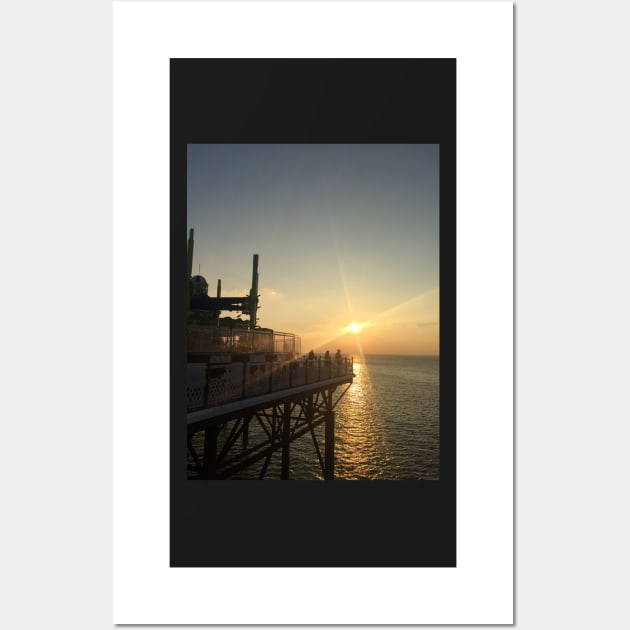 Brighton Pier at Sunset Wall Art by Bucklandcrafts